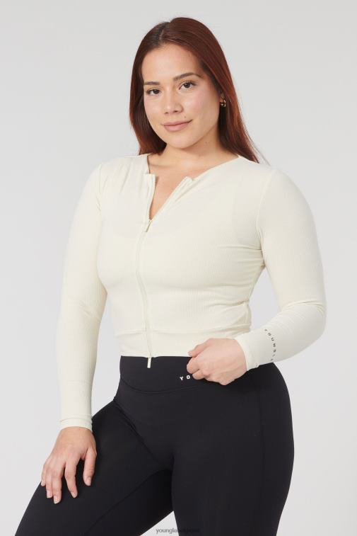 femmes bouleau w418 manches longues à double fermeture éclair YoungLA vêtements A004FL1038