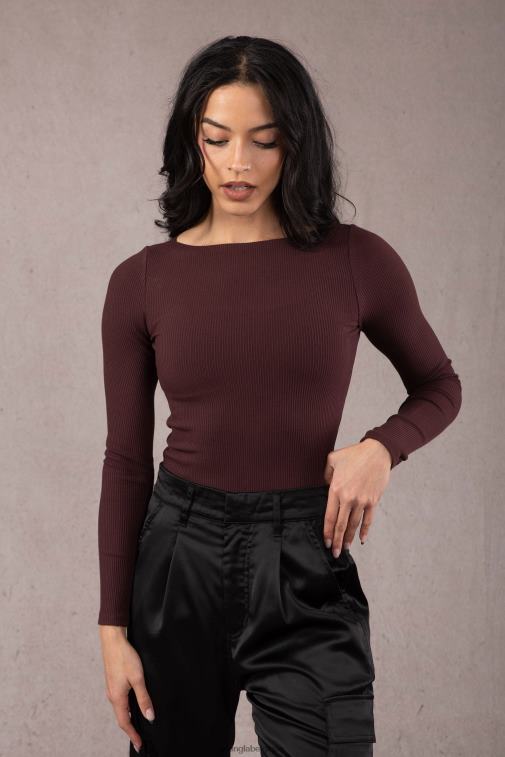 femmes merlot w420 grâce haut YoungLA vêtements A004FL1067