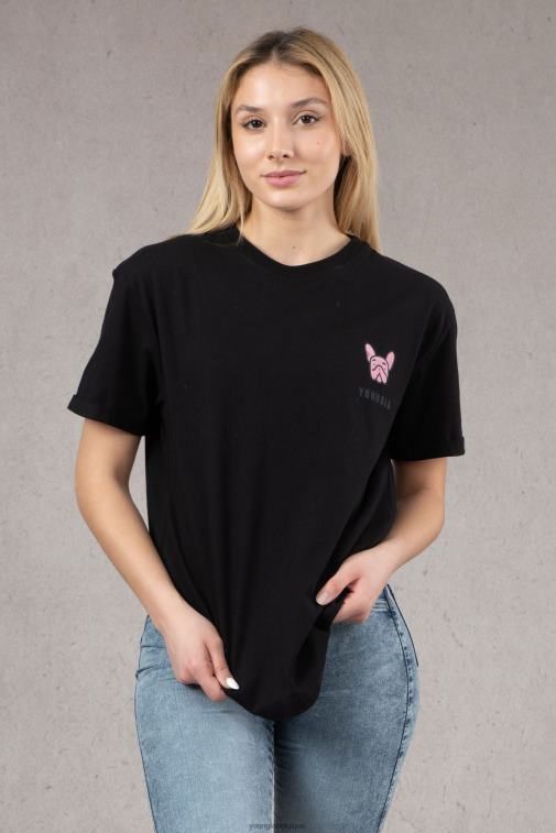 femmes noir w417 t-shirt surdimensionné iggy YoungLA vêtements A004FL1058