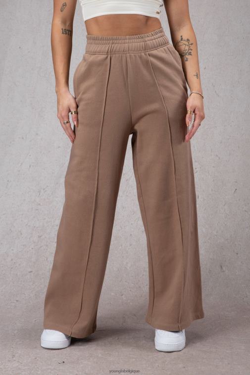 femmes brun clair pantalon polaire large w201 YoungLA vêtements A004FL1144