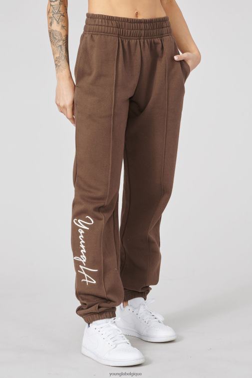 femmes brun w202 script joggers 2.0 YoungLA vêtements A004FL1130