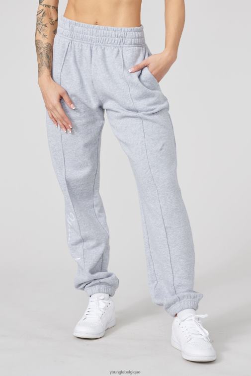 femmes gris chiné w202 script joggers 2.0 YoungLA vêtements A004FL1131