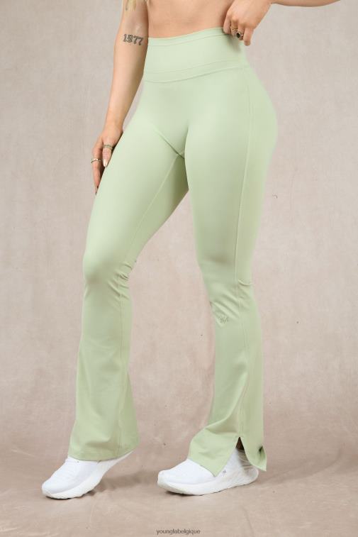 femmes matcha w213 - legging évasé asana YoungLA vêtements A004FL1159