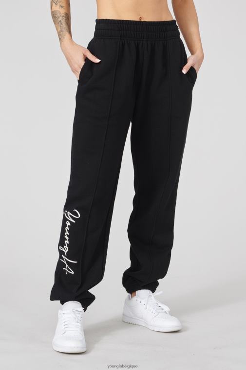 femmes noir w202 script joggers 2.0 YoungLA vêtements A004FL1133