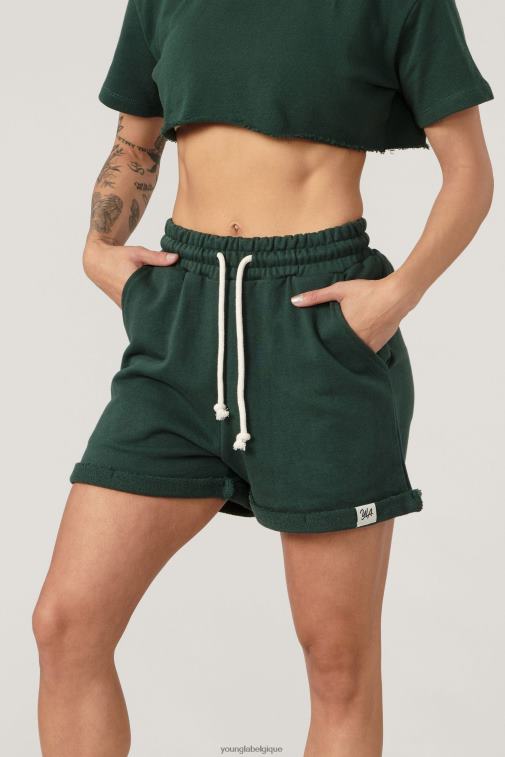 femmes forêt verte short suprême w102 YoungLA vêtements A004FL1091