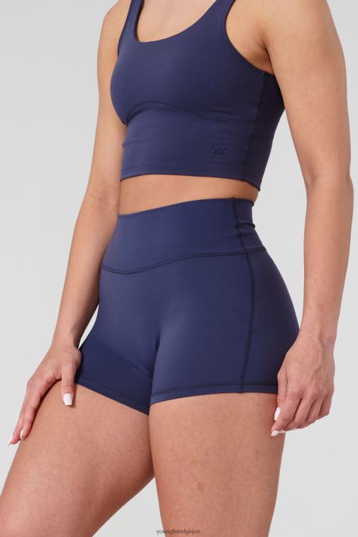 femmes ne m'oublie pas, pas bleu w110 niveau haut short de motard 3" YoungLA vêtements A004FL1113