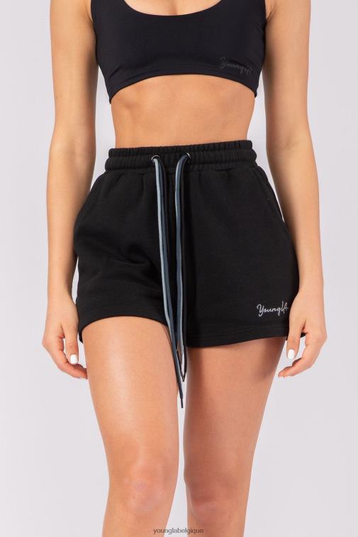 femmes noir w107 short à trois cordes YoungLA vêtements A004FL1086