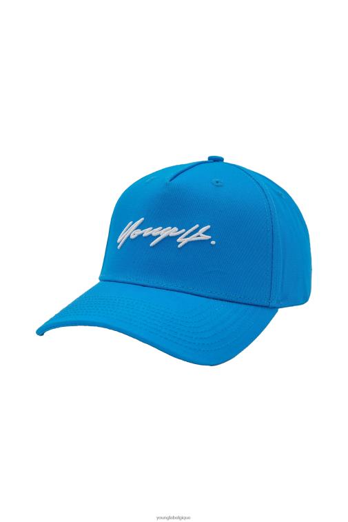 Hommes bleu malibu 922 chapeaux signature YoungLA vêtements A004FL949