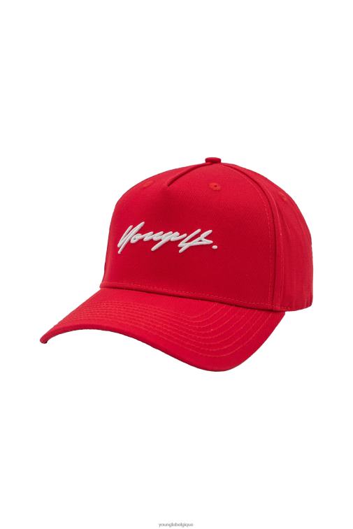 Hommes rouge 922 chapeaux signature YoungLA vêtements A004FL950