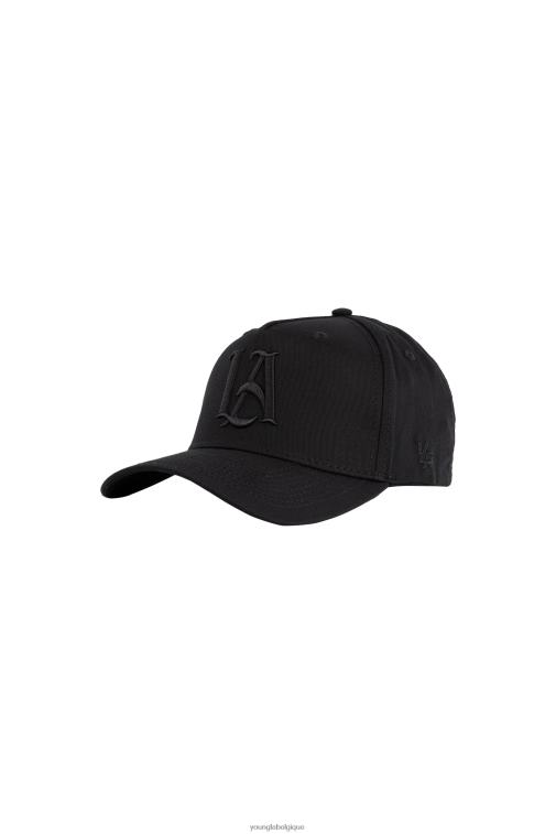 Hommes tout noir Casquette 920 a-frame la snapback 2.0 YoungLA vêtements A004FL939