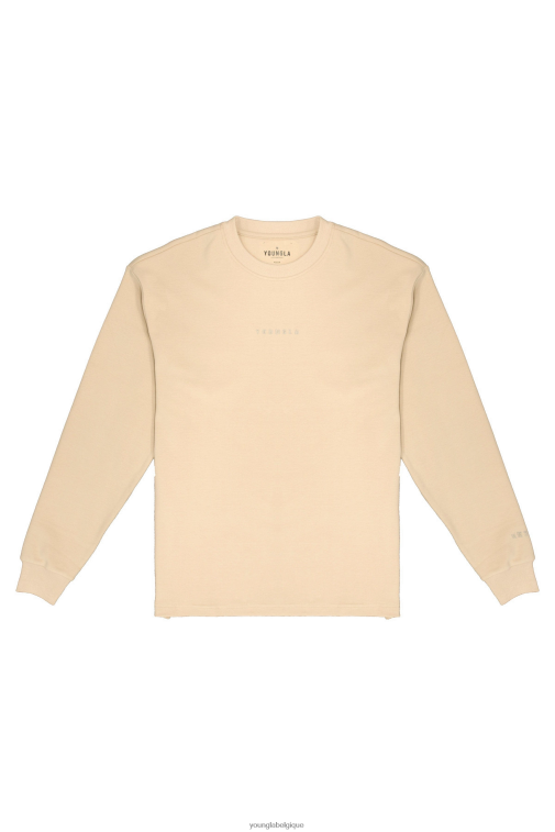 Hommes beige 450 manches longues en mousse nuage YoungLA vêtements A004FL416