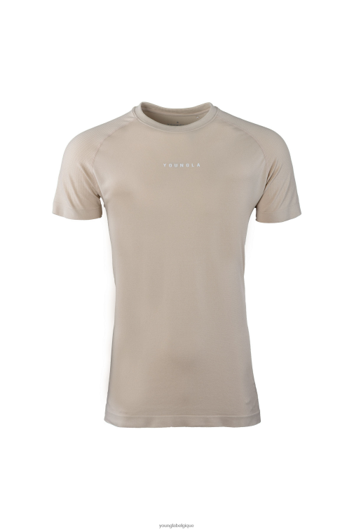 Hommes beige Té de compression nouvelle génération 454 YoungLA vêtements A004FL376