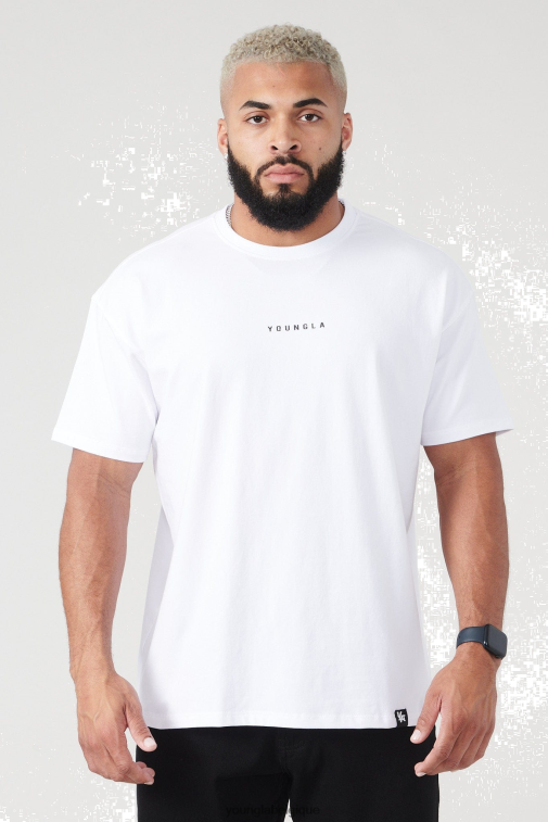 Hommes blanc 401 t-shirts essentiels avec jack été 23' YoungLA vêtements A004FL209