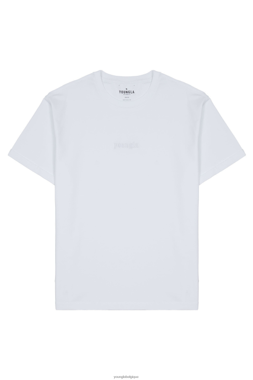 Hommes blanc 418 tees résistants YoungLA vêtements A004FL133