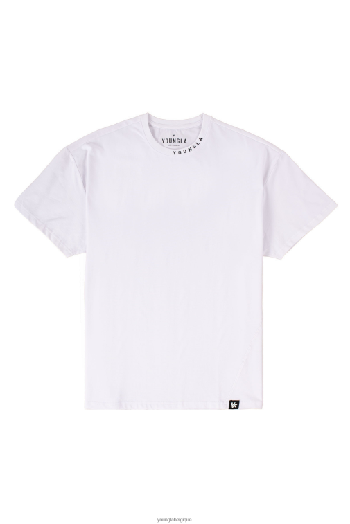 Hommes blanc 429 t-shirts de marque YoungLA vêtements A004FL287