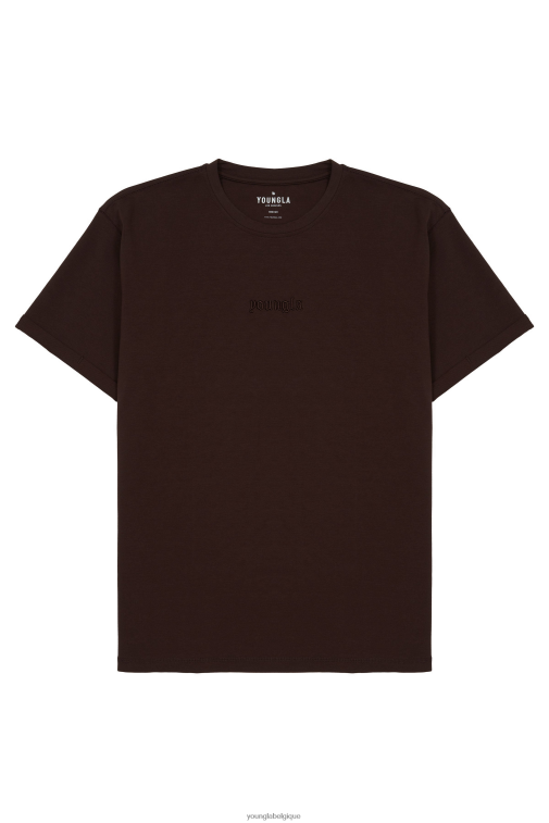 Hommes chocolat 418 tees résistants YoungLA vêtements A004FL129