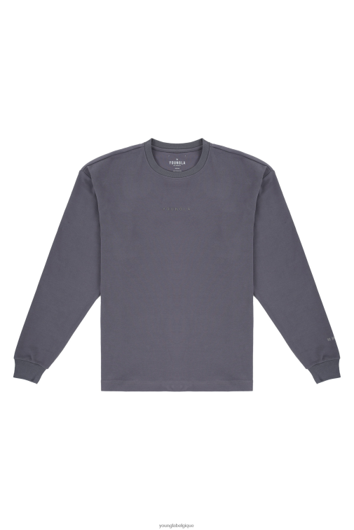 Hommes gris nardo 450 manches longues en mousse nuage YoungLA vêtements A004FL420