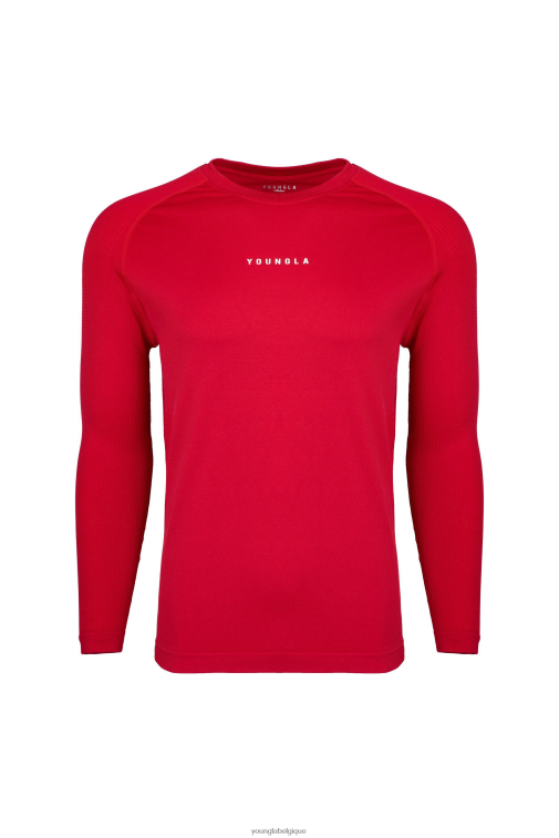 Hommes haut rouge 823 manches longues de compression nouvelle génération YoungLA vêtements A004FL362