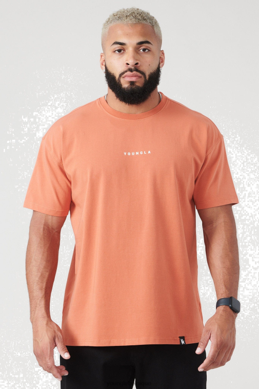 Hommes lavage à l'orange 401 t-shirts essentiels avec jack été 23' YoungLA vêtements A004FL205