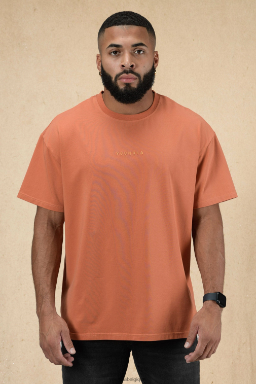 Hommes lavage à l'orange T-shirt surdimensionné essentiel 420 YoungLA vêtements A004FL164