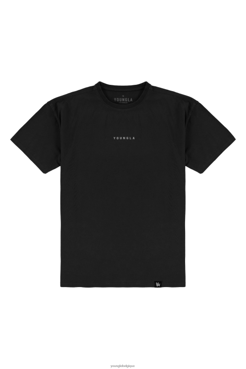 Hommes lavage noir 401 t-shirts essentiels YoungLA vêtements A004FL134