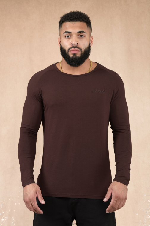 Hommes noir 813 delt manches longues YoungLA vêtements A004FL367