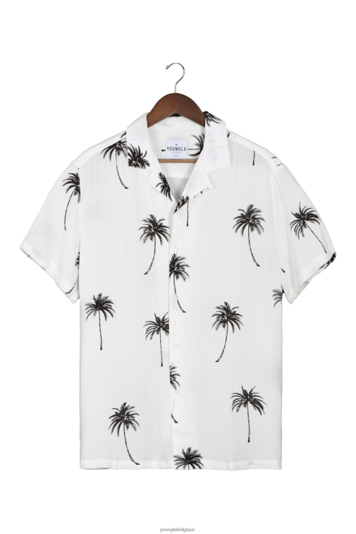 Hommes ombres de palmiers 445 chemises cabo vibez imprimées YoungLA vêtements A004FL317