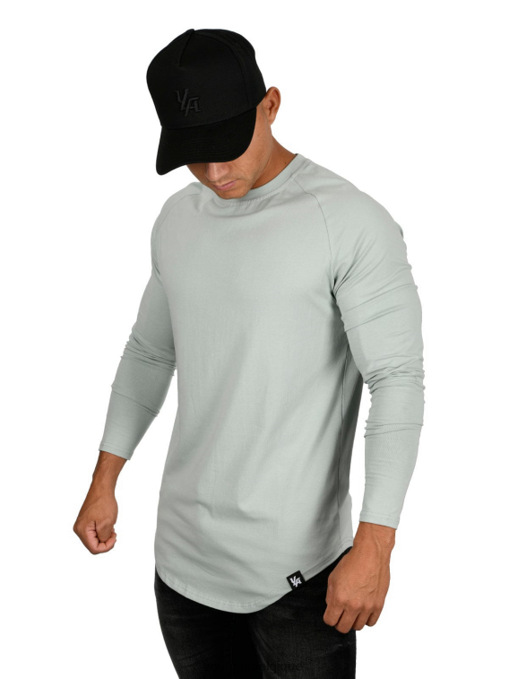 Hommes vert d'eau 410 chemises raglan à manches longues parfaites YoungLA vêtements A004FL446