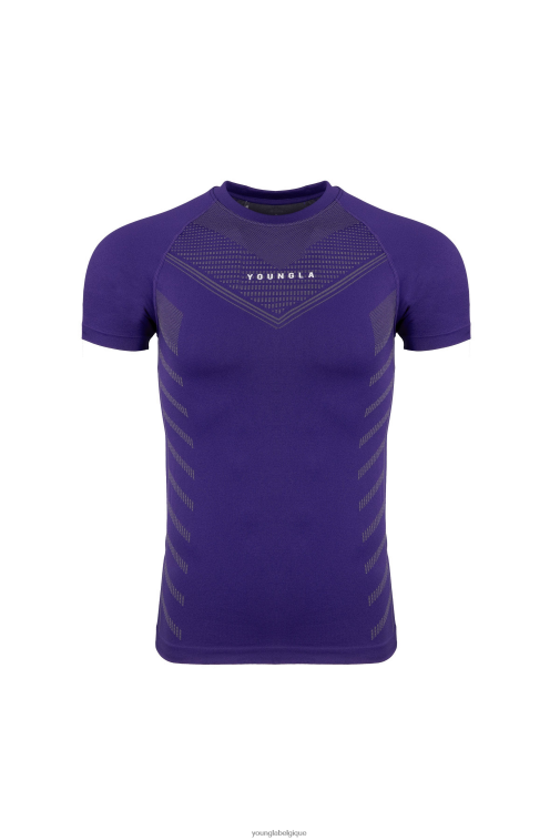 Hommes violet foncé 465 t-shirts de compression de super-héros YoungLA vêtements A004FL125