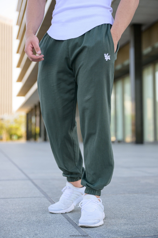 Hommes forêt verte 231 joggers de couverture de pompe YoungLA vêtements A004FL883