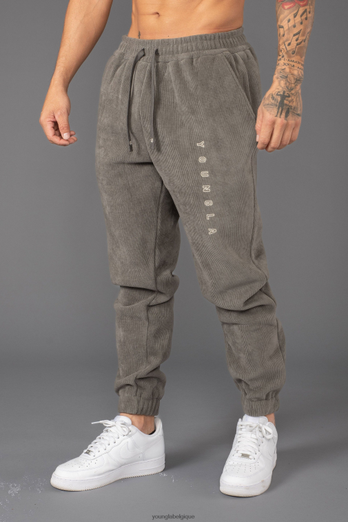 Hommes gris nardo 244 joggeurs trembles YoungLA vêtements A004FL931