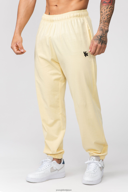 Hommes jaune pastel 234 jogger cache-escarpin pastel YoungLA vêtements A004FL881