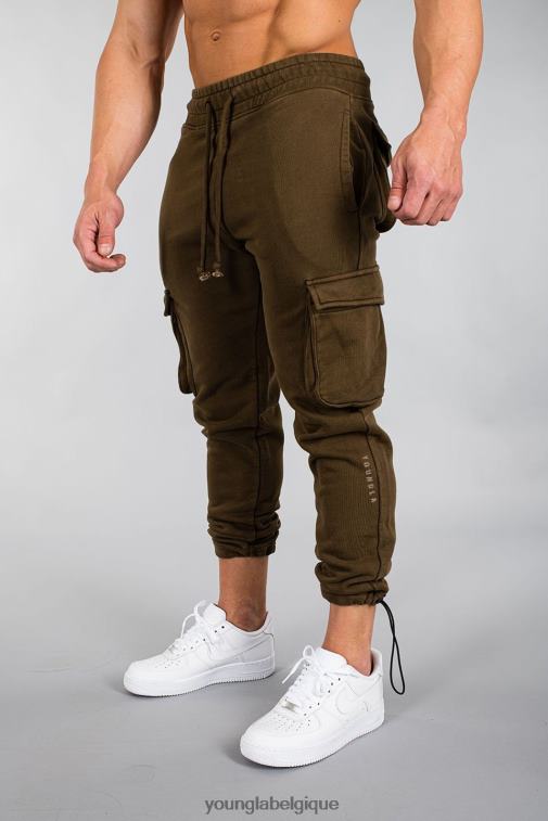 Hommes lavage olive militaire 206 pantalons de jogging de combat Rambo YoungLA vêtements A004FL915