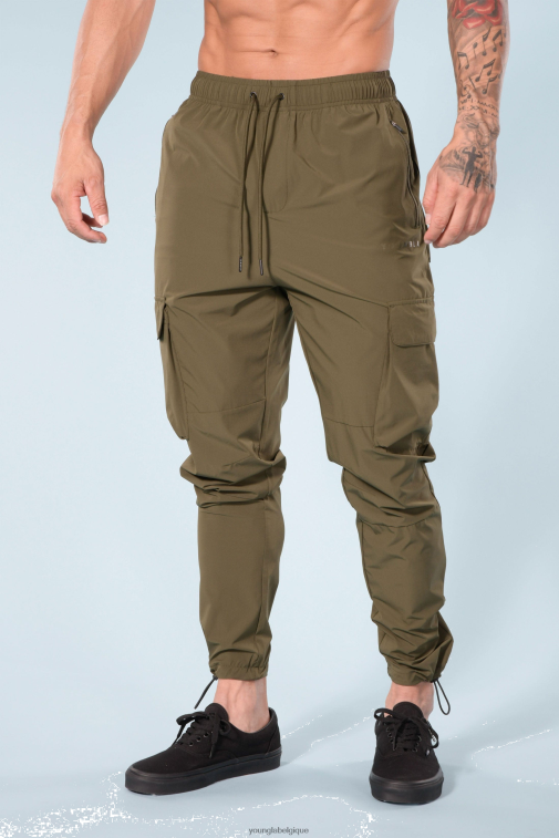 Hommes olive 218 joggers cargo de voyage YoungLA vêtements A004FL864