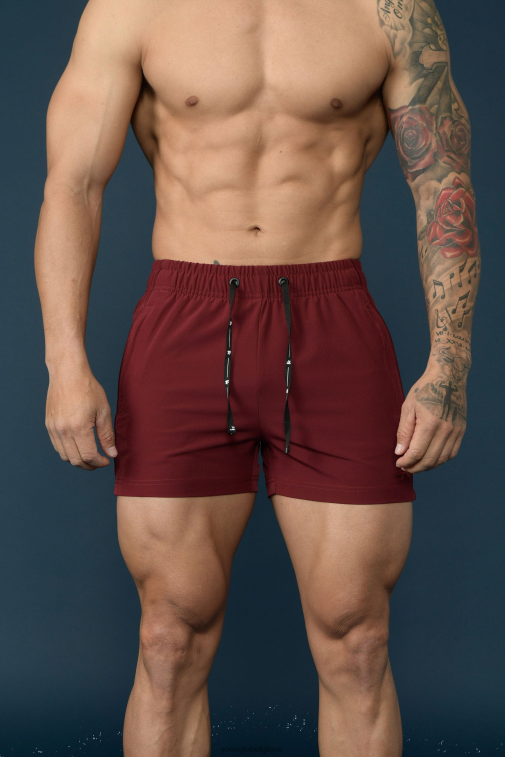 Hommes Bourgogne 101 short de musculation YoungLA vêtements A004FL689