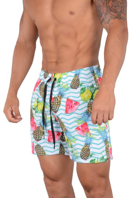 Hommes ananas melon 128 short de bain abstrait '22 YoungLA vêtements A004FL710