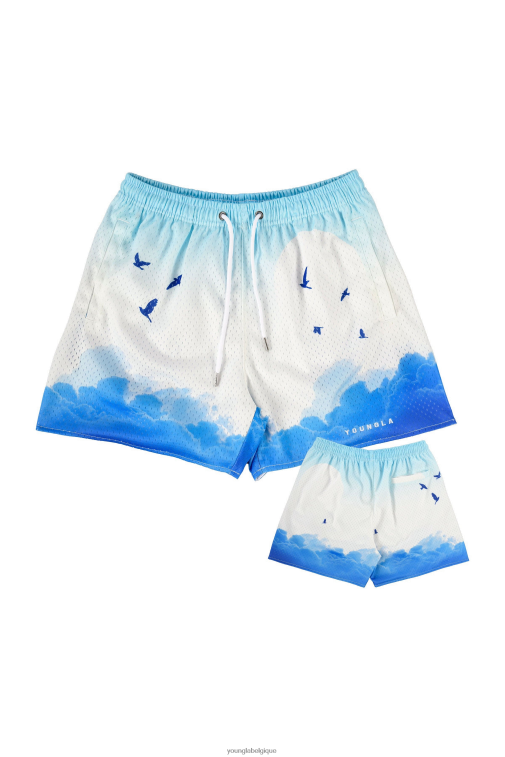 Hommes au dessus des nuages 141 le short de la fête de quartier YoungLA vêtements A004FL610