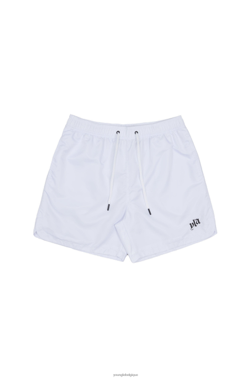 Hommes blanc 123 short fluide pastel YoungLA vêtements A004FL482