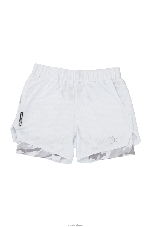 Hommes blanc/camouflage blanc 105 short de compression 2.0 YoungLA vêtements A004FL570