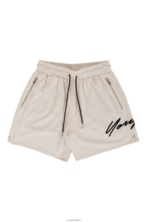 Hommes blanc cassé 115 shorts signature YoungLA vêtements A004FL585