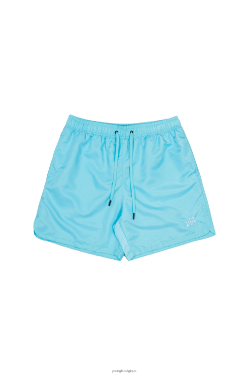 Hommes bleu pastel 123 short fluide pastel YoungLA vêtements A004FL477