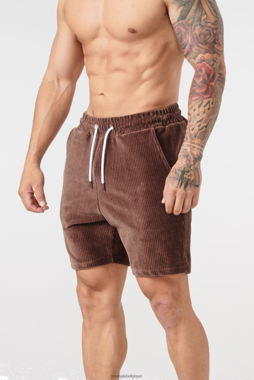 Hommes chocolat Collection 119 cordons - short YoungLA vêtements A004FL588