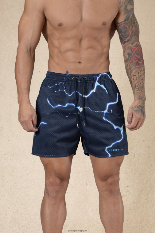 Hommes éclair de minuit 135 shorts de fête à la maison YoungLA vêtements A004FL509