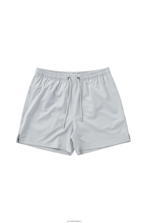 Hommes gris clair Short de bain 140 nuits 23' YoungLA vêtements A004FL544