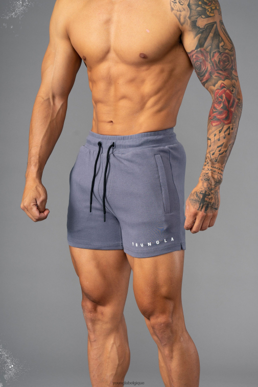 Hommes gris nardo 113 le short court parfait YoungLA vêtements A004FL704