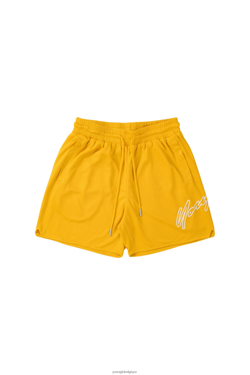 Hommes jaune 117 shorts de signature YoungLA vêtements A004FL606