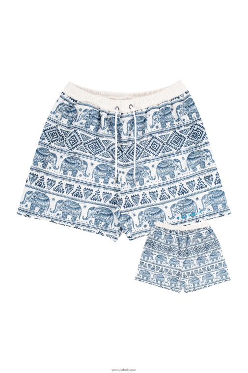 Hommes éléphants tribaux 150 shorts d'après-fête YoungLA vêtements A004FL620