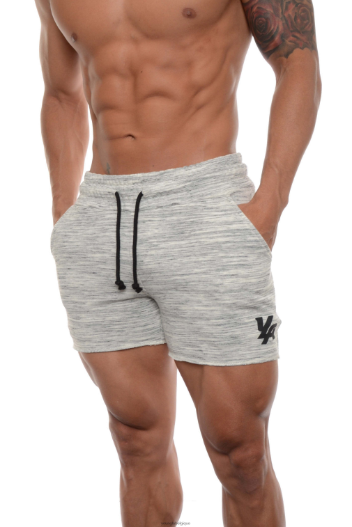 Hommes marbre 102 short de musculation en French Terry YoungLA vêtements A004FL649