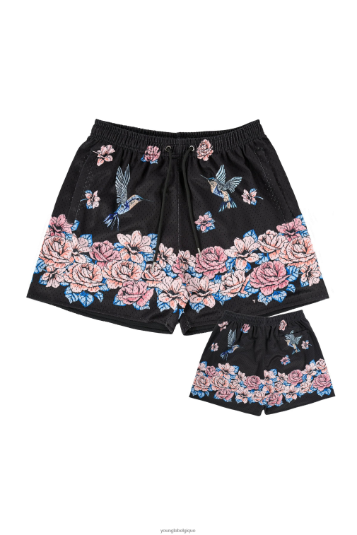 Hommes nid de colibri 141 le short de la fête de quartier YoungLA vêtements A004FL611