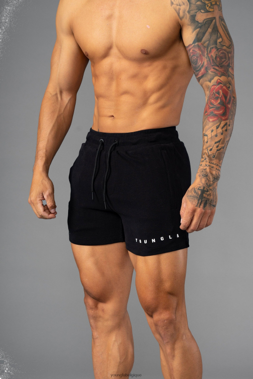 Hommes noir 113 le short court parfait YoungLA vêtements A004FL701